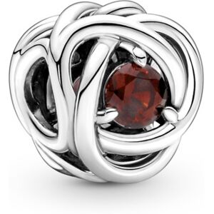 Pandora Trblietavá strieborná korálka s krištáľom Moments 790065C06 Pandora Trblietavá strieborná korálka s krištáľom Moments 790065C06