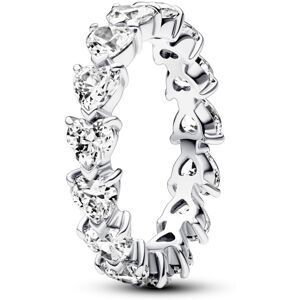 Pandora Trblietavý strieborný prsteň Row of Hearts Timeless 193103C01 54 mm Pandora Trblietavý strieborný prsteň Row of Hearts Timeless 193103C01 54 mm