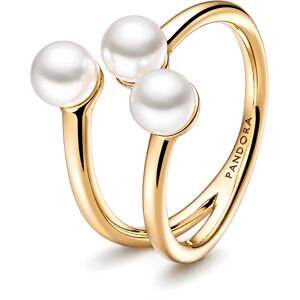 Pandora Úchvatný otvorený prsteň s pravými perlami Essence Shine 163285C01 56 mm Pandora Úchvatný otvorený prsteň s pravými perlami Essence Shine 163285C01 56 mm