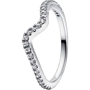 Pandora Vlnitý strieborný prsteň so zirkónmi Timeless 192539C01 56 mm Pandora Vlnitý strieborný prsteň so zirkónmi Timeless 192539C01 56 mm