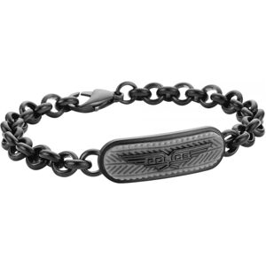 Police Čierny pánsky náramok z ocele PJ26401BSULGR 19 cm Police Čierny pánsky náramok z ocele PJ26401BSULGR 19 cm