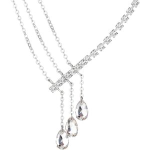 Preciosa Blyštivý štrasový náhrdelník Crystal Drop s českým krištáľom Preciosa 2318 00 Preciosa Blyštivý štrasový náhrdelník Crystal Drop s českým krištáľom Preciosa 2318 00