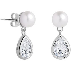Preciosa Elegantné strieborné náušnice s pravou perlou Pure Pearl 5337 00 Preciosa Elegantné strieborné náušnice s pravou perlou Pure Pearl 5337 00