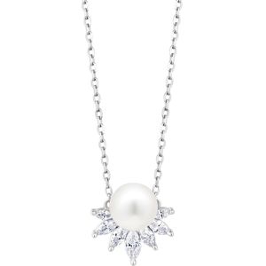 Preciosa Náhrdelník so zirkónmi a riečnou perlou Primavera Bloom Pop 5474 01 Preciosa Náhrdelník so zirkónmi a riečnou perlou Primavera Bloom Pop 5474 01