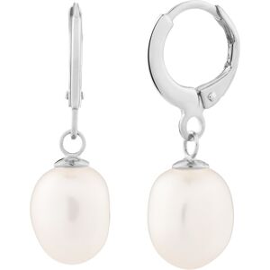Preciosa Nežné strieborné náušnice kruhy s riečnymi perlami Pearl Heart 5357 01 Preciosa Nežné strieborné náušnice kruhy s riečnymi perlami Pearl Heart 5357 01