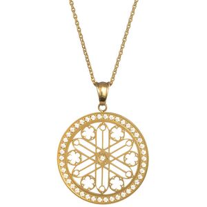 Preciosa Pozlátený náhrdelník s kryštálmi Rosette 7238Y00 Preciosa Pozlátený náhrdelník s kryštálmi Rosette 7238Y00