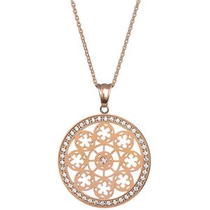 Preciosa Pozlátený náhrdelník s kryštálmi Rosette 7239P00 Preciosa Pozlátený náhrdelník s kryštálmi Rosette 7239P00