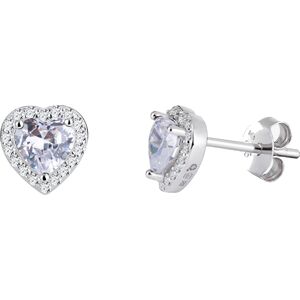 Preciosa Pôvabné strieborné náušnice Srdiečka so zirkónmi Velvet Heart 5371 00 Preciosa Pôvabné strieborné náušnice Srdiečka so zirkónmi Velvet Heart 5371 00