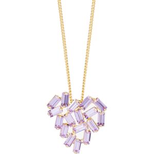 Preciosa Slušivý pozlátený náhrdelník s brúsenými krištáľmi Sugarheart Candy 2460Y56 Preciosa Slušivý pozlátený náhrdelník s brúsenými krištáľmi Sugarheart Candy 2460Y56