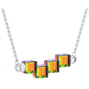 Preciosa Strieborný náhrdelník s kryštálmi Crystal Cubes 6062 41 Preciosa Strieborný náhrdelník s kryštálmi Crystal Cubes 6062 41