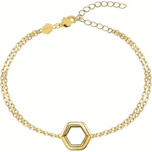 BREIL Dvojitý pozlátený náramok pre ženy Hexagonia TJ3508 BREIL Dvojitý pozlátený náramok pre ženy Hexagonia TJ3508