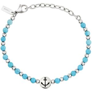 BREIL Pánsky oceľový náramok s tyrkysom Soundwave TJ3591 BREIL Pánsky oceľový náramok s tyrkysom Soundwave TJ3591