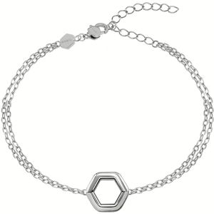 BREIL Dvojitý oceľový náramok pre ženy Hexagonia TJ3509 BREIL Dvojitý oceľový náramok pre ženy Hexagonia TJ3509