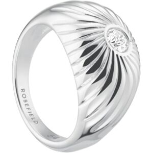 Rosefield Luxusný oceľový prsteň s kryštálmi Solitaire JRBT 56 mm Rosefield Luxusný oceľový prsteň s kryštálmi Solitaire JRBT 56 mm