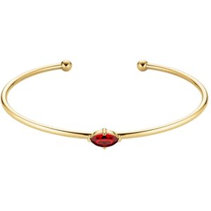 Rosefield Otvorený pevný náramok s červeným Swarovski kryštálom JBRMG-J1243 Rosefield Otvorený pevný náramok s červeným Swarovski kryštálom JBRMG-J1243