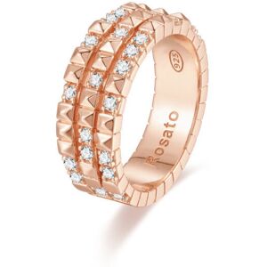 Rosato Originálne bronzový prsteň so zirkónmi cubic RZA016 56 mm Rosato Originálne bronzový prsteň so zirkónmi cubic RZA016 56 mm