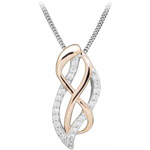 Silver Cat Elegantný bicolor náhrdelník so zirkónmi SC433 Silver Cat Elegantný bicolor náhrdelník so zirkónmi SC433