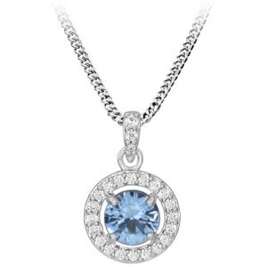Silver Cat Elegantný strieborný náhrdelník so zirkónmi SC489 (retiazka, prívesok) Silver Cat Elegantný strieborný náhrdelník so zirkónmi SC489 (retiazka, prívesok)