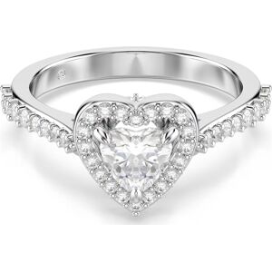 Swarovski Nežný prsteň Srdce so zirkónmi a kryštálmi Una Angelic 5744048 58 mm Swarovski Nežný prsteň Srdce so zirkónmi a kryštálmi Una Angelic 5744048 58 mm