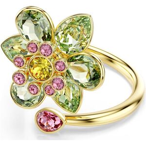 Swarovski Pozlátený kvetinový prsteň s krištáľmi Idyllia 5720297 52 mm Swarovski Pozlátený kvetinový prsteň s krištáľmi Idyllia 5720297 52 mm