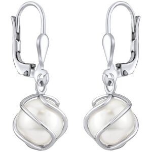 Silvego Elegantné visiace náušnice so Swarovski ® Perlou SILVEGOBP31644 Silvego Elegantné visiace náušnice so Swarovski ® Perlou SILVEGOBP31644