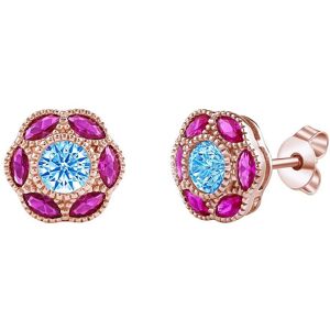Silvego Pozlátené strieborné náušnice kvetinky Serena s Brilliance Zirconia MW02791ERG Silvego Pozlátené strieborné náušnice kvetinky Serena s Brilliance Zirconia MW02791ERG