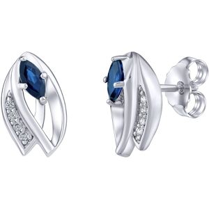 Silvego Strieborné náušnice Isla s pravým zafírom a Brilliance Zirconia FWE15688BS Silvego Strieborné náušnice Isla s pravým zafírom a Brilliance Zirconia FWE15688BS
