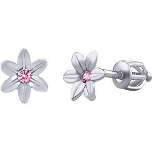 Silvego Strieborné náušnice kvietky Beauty s ružovými Brilliance Zirconia SILVEGOB70449BDSP Silvego Strieborné náušnice kvietky Beauty s ružovými Brilliance Zirconia SILVEGOB70449BDSP