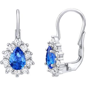 Silvego Strieborné náušnice s modrými Swarovski ® zirkónmi SILVEGO31866M Silvego Strieborné náušnice s modrými Swarovski ® zirkónmi SILVEGO31866M