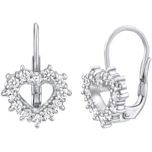 Silvego Strieborné náušnice srdce sa Swarovski Zirconia SILVEGO31969S Silvego Strieborné náušnice srdce sa Swarovski Zirconia SILVEGO31969S