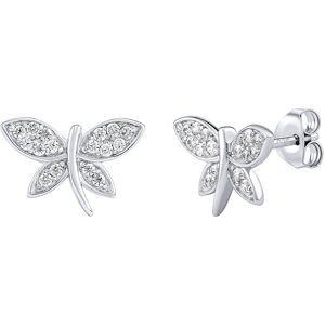 Silvego Strieborné náušnice vážky Brietta s Brilliance Zirconia JJJ0114EW Silvego Strieborné náušnice vážky Brietta s Brilliance Zirconia JJJ0114EW