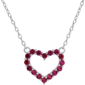 Silvego Strieborný náhrdelník srdca Patty s ružovými Brilliance Zirconia JJJN0685R Silvego Strieborný náhrdelník srdca Patty s ružovými Brilliance Zirconia JJJN0685R
