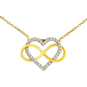 Silvego Strieborný/pozlátený náhrdelník Belisa srdca a Infinity s Brilliance Zirconia PRGPK0068N Silvego Strieborný/pozlátený náhrdelník Belisa srdca a Infinity s Brilliance Zirconia PRGPK0068N