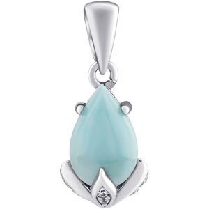Silvego Strieborný prívesok Clarissa s pravým Larimarom a Brilliance Zirconia JJJ1267PLR Silvego Strieborný prívesok Clarissa s pravým Larimarom a Brilliance Zirconia JJJ1267PLR