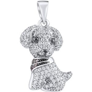 Silvego Strieborný prívesok pes Dasty s čírymi Brilliance Zirconia MW13766P Silvego Strieborný prívesok pes Dasty s čírymi Brilliance Zirconia MW13766P