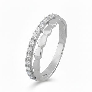Soliter Pôvabný prsteň z bieleho zlata so zirkónmi 229 001 00946 07 54 mm Soliter Pôvabný prsteň z bieleho zlata so zirkónmi 229 001 00946 07 54 mm