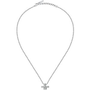 Trussardi Oceľový náhrdelník so zirkónmi T-Logo TJAXC13 (retiazka, prívesok) Trussardi Oceľový náhrdelník so zirkónmi T-Logo TJAXC13 (retiazka, prívesok)