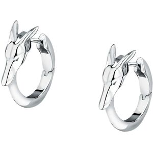 Trussardi Unikátne oceľové náušnice kruhy T-Heritage TJAXB05 Trussardi Unikátne oceľové náušnice kruhy T-Heritage TJAXB05