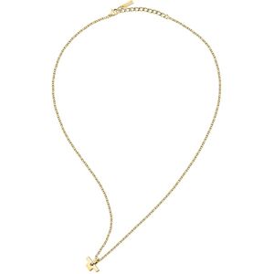 Trussardi Minimalistický pozlátený náhrdelník T-Logo TJAXC12 (retiazka, prívesok) Trussardi Minimalistický pozlátený náhrdelník T-Logo TJAXC12 (retiazka, prívesok)