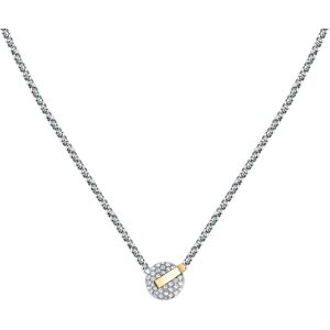 Trussardi Pôvabný bicolor náhrdelník s kryštálmi T-Round TJAYF05 Trussardi Pôvabný bicolor náhrdelník s kryštálmi T-Round TJAYF05