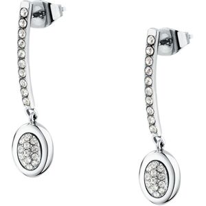 Trussardi Visiace oceľové náušnice s kryštálmi T-Concept TJAYY23 Trussardi Visiace oceľové náušnice s kryštálmi T-Concept TJAYY23