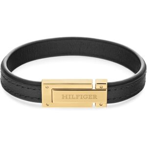 Tommy Hilfiger Čierny kožený náramok pre mužov 2790561 Tommy Hilfiger Čierny kožený náramok pre mužov 2790561