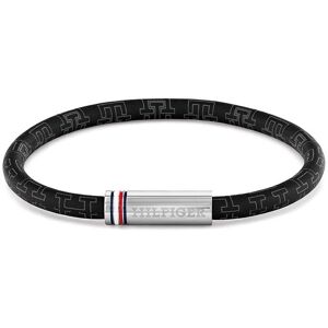 Tommy Hilfiger Čierny pánsky náramok z umelej kože Printed Cord 2790704 Tommy Hilfiger Čierny pánsky náramok z umelej kože Printed Cord 2790704