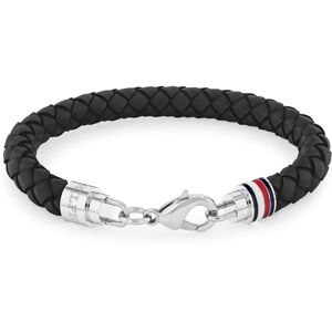 Tommy Hilfiger Elegantný pánsky náramok z čiernej kože Tyson 2790545 Tommy Hilfiger Elegantný pánsky náramok z čiernej kože Tyson 2790545