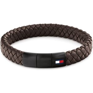Tommy Hilfiger Hnedý kožený náramok s oceľovým zapínaním 2790661 Tommy Hilfiger Hnedý kožený náramok s oceľovým zapínaním 2790661
