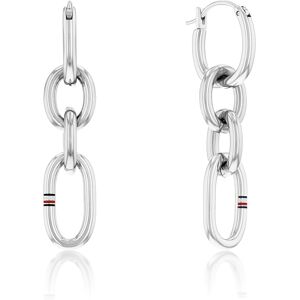 Tommy Hilfiger Moderné oceľové náušnice Contrast Link Chain 2780787 Tommy Hilfiger Moderné oceľové náušnice Contrast Link Chain 2780787