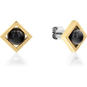 Tommy Hilfiger Moderné pozlátené náušnice Framed Stones 2780792 Tommy Hilfiger Moderné pozlátené náušnice Framed Stones 2780792
