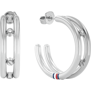 Tommy Hilfiger Nadčasové oceľové náušnice kruhy 2780614 Tommy Hilfiger Nadčasové oceľové náušnice kruhy 2780614