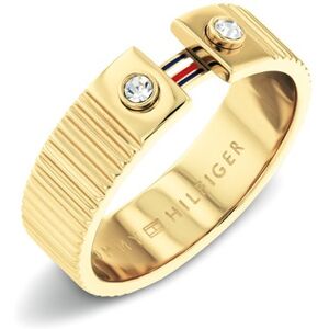 Tommy Hilfiger Pozlátený prsteň s kryštálmi Stripes 2781052 56 mm Tommy Hilfiger Pozlátený prsteň s kryštálmi Stripes 2781052 56 mm