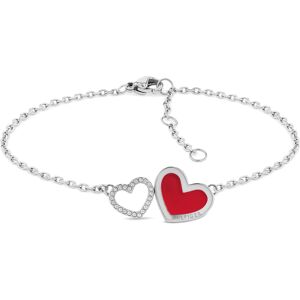 Tommy Hilfiger Pôvabný oceľový náramok so srdiečkami Enamel Hearts 2780745 Tommy Hilfiger Pôvabný oceľový náramok so srdiečkami Enamel Hearts 2780745